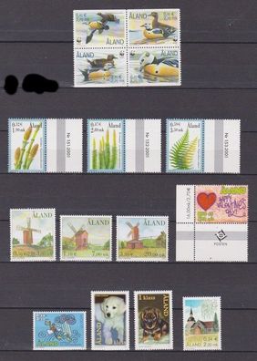 Aland postfrisch Jahrgang 2001 Michel-Nr. 183-197 siehe Bilder