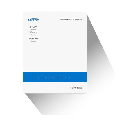 EPEVER® Lithium Batterie 51,2V 106Ah BMS integriert LED