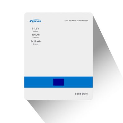 EPEVER® Lithium Batterie 51,2V 106Ah BMS integriert LCD
