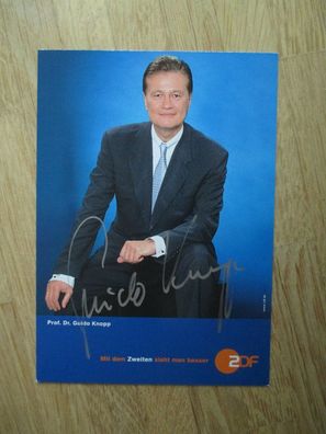 ZDF Historiker Prof. Dr. Guido Knopp - handsigniertes Autogramm!!!