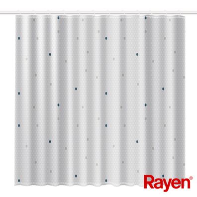 Duschvorhang 180x200cm weiß, Polyester