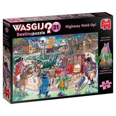 Jumbo Spiele 19180 Wasgij Destiny 21 Halt! Geld oder Führerschein! 1000 Teile Puzzle