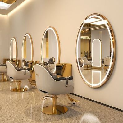 Konsole Friseur Barber Kosmetikspiegel LED Aluminiumrahmen 150x90 PRO