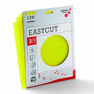 Schleifpapier Schuller Easycut Set 230×280 mm – Nass & Trocken, Korn 40–240