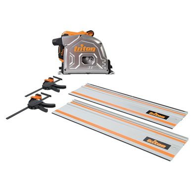triton Tauchsäge 1400 Watt mit Führungsschiene und Zubehör TTS185KIT TTS1400