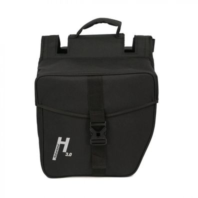 Haberland Doppeltasche Basic L 3.0 schwarz 31L 31x31x16cm