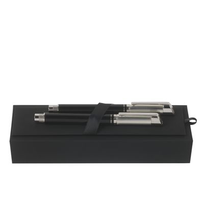 Hugo Boss Grand Black Set - Tintenroller & Füllfederhalter