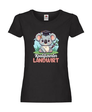 Koalifizierter Landwirt | Bauer | Landwirtschaft Damen Shirt Schwarz