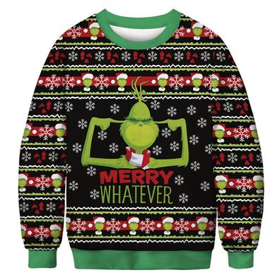 Damen Herren--Weihnachtspullover Pulli Ugly Sweater-Weihnachten Sweatshirt