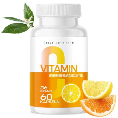 Saint Nutrition® Vitamin C Kapseln | Hautgesundheit - Stärkung des des Immunsystems