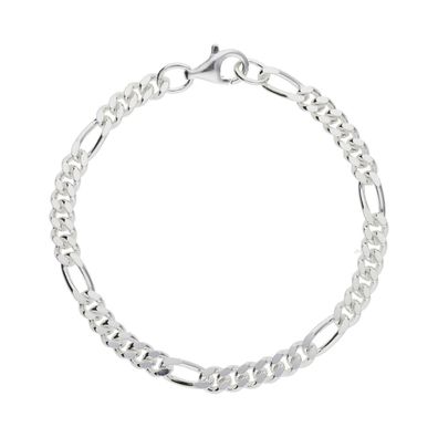 Armband Silber 925 Figaro diamantiert JL50-03-0063 JuwelmaLux