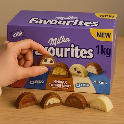 Milka / Oreo Mix 1kg | Favourites Box | Perfektes Geschenk | Süß & beliebt | Süßwaren