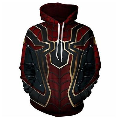 Infinity War Iron Spider Hoodie Sweatshirt Pullover Spiderman Cosplay Costume