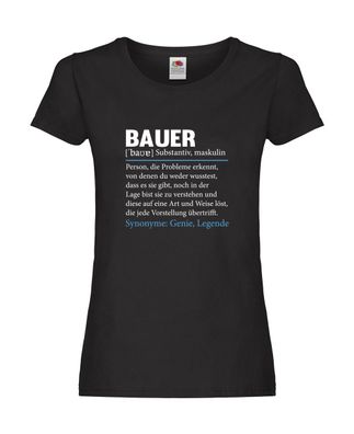 Bauer | Landwirt | Bauernhof | Landwirtschaft Damen Shirt Schwarz