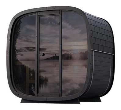 Gaia ONYXIA Cube Sauna 225 × 120 Aussensauna Poolstar Holl´s Saunafass