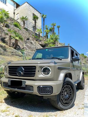 4x Twin Monotube Felge 9x20 mit Anfahrschutzring für Mercedes G-Klasse W463 W463a nig