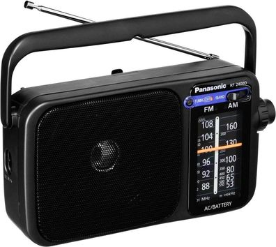 Panasonic | Tragbares Radio | RF-2400DEG-K | Schwarz