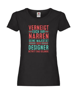 Verneigt euch: Designer Beruf | Mode Damen Shirt Schwarz