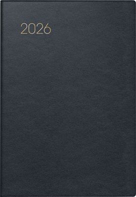 2026 Brunnen Taschenkalender 723 A7 Leder sw