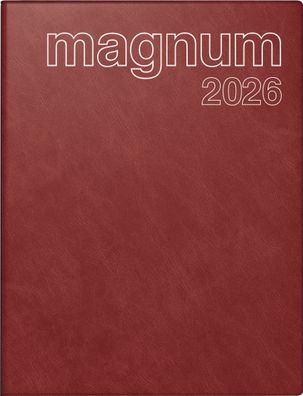 2026 Rido Buchkalender magnum 183×240 mm weinrot
