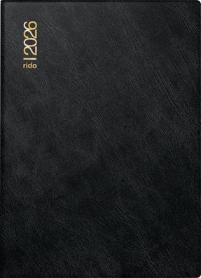 2026 Rido Taschenkalender Technik III A6 sw