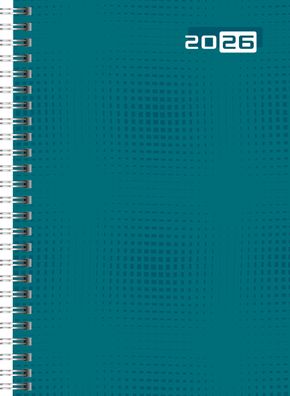 2026 Rido Buchkalender futura 2 A5 Papier petrol