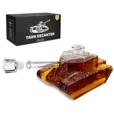 Panzer Karaffe 1000 ml mit SILD „Jöl en Reek“ Single Malt Whisky