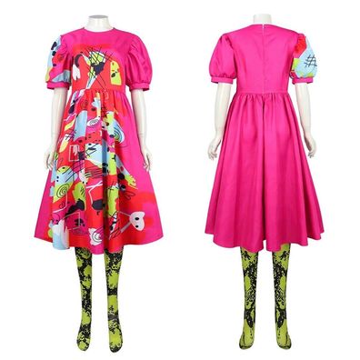 Weird Barbie Damen Kostum Karneval Fasching Cosplay Kleid Socken Kleidung Set DE