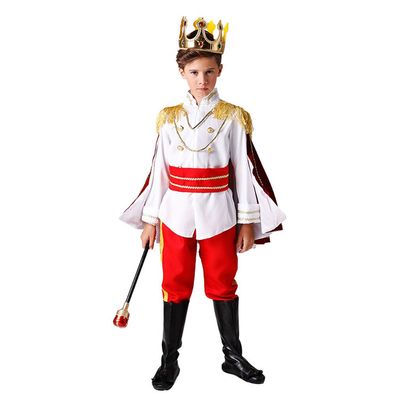 Kinder Jungen Konigliche Prinz Cosplay Kostum Fasching Karneval Party Outfit