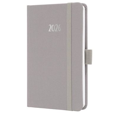 SIGEL Wochen-Kalender Jolie 2026 ca. A6 J6402 Pearl Grey