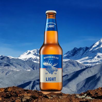 Moosehead Light Flasche 6x 341ml - Leichtbier aus Kanada mit 4% Vol