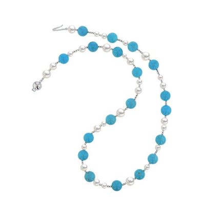 Luna-Pearls - 216.0970 - Collier - Damen - 18K Weißgold - 45 cm