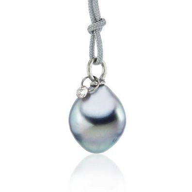 Luna-Pearls - 204.1428 - Anhänger - Damen - 750 Weißgold - Tahiti-Zuchtperle 9-11mm