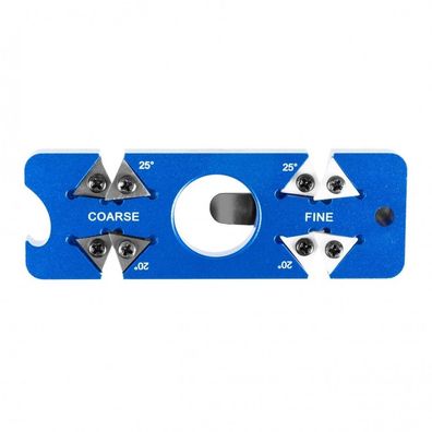 THE EDGE edcSHARP Messerschärfer Blau Taschenmesser Outdoor Knife Sharpener Clip