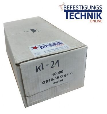 Prebena GX Klammern 44mm verzinkt Paslode S16 ZH-44 IM200/50 S200-S16 4200 S-16 8,4M