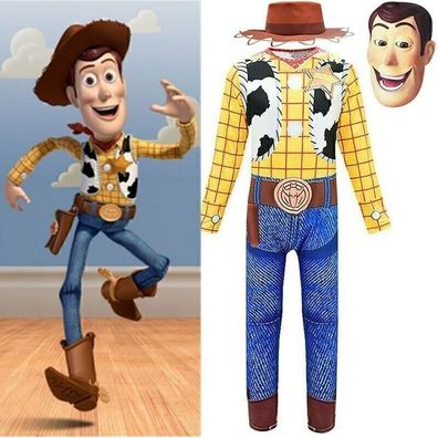 Toy Story Woody Jumpsuit Kostum Karneval Fasching Cosplay Kinder Madchen Jungenâ DE