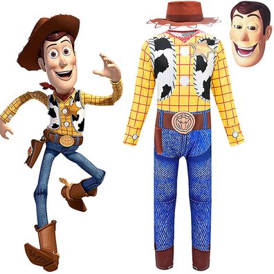 Toy Story Woody Jumpsuit Kostum Karneval Fasching Cosplay Kinder Madchen Jungenâ?¢