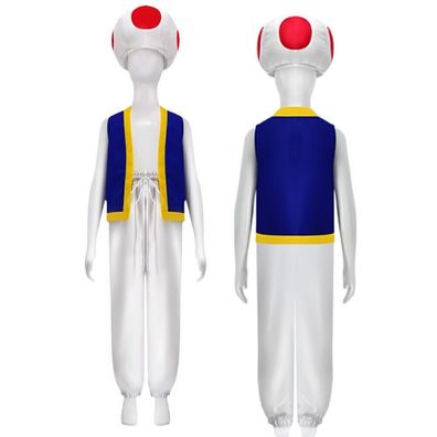 Super Mario Toad Kostum Karneval Party Kinder Madchen Jungen Cosplay Outfits
