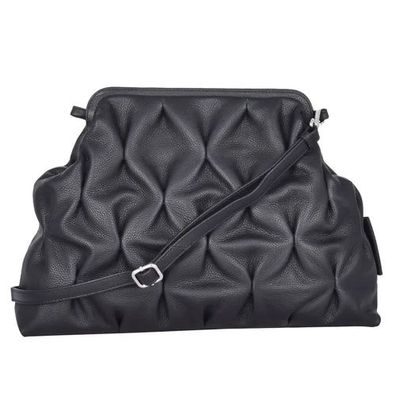 Lara Laurén Turin Crincle Big Clutch 37 cm - black