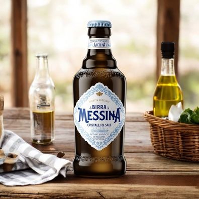 24 x 0,33 L Birra Messina Cristalli di Sale -Messina Salzkristalle Bier