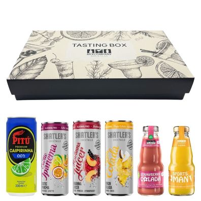 Tasting Box - Alkoholfreie Cocktails - 6er Set Ready-to-Drink inkl. Pfand Mehrweg