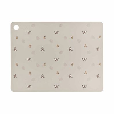 OYOY M107411 - Platzset Dino - Tischset Dinosaurier - Tischunterlage Kinder - Silikon