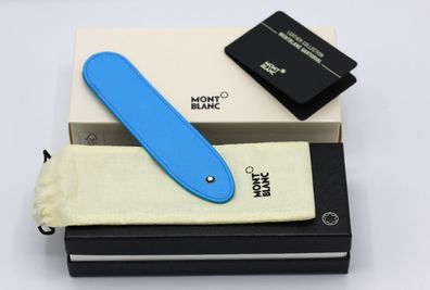 Montblanc Sartorial Leder Etui für 1 Schreibgerät / Hellblau / Id.: 124196 / NEU