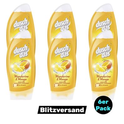 duschdas Mandarine & Mango Duschgel Körper 6x 250ml Flasche (EUR 18,59/ L)