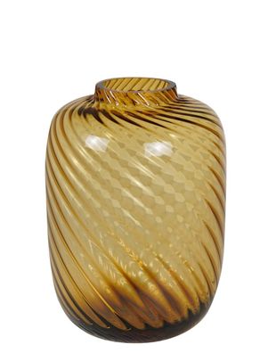 Kaheku Vase Calabro swirl amber 20 Ø 29h 1150006861
