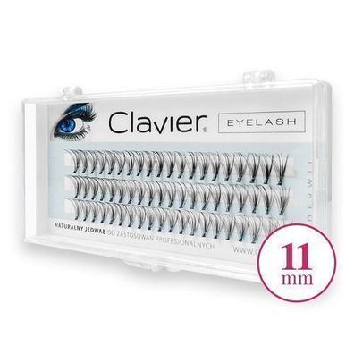 Professionelle Clavier Seidenwimpern-Bueschel 11mm - Perfekter Schwung und Volume