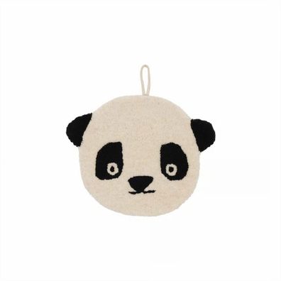 OYOY M107358 - Wandteppich Panda Miniature, Wallhanger Pandabär, Kinderzimmer-Deko