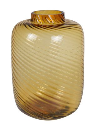 Kaheku Vase Calabro swirl amber 24 Ø 35h 1150006961