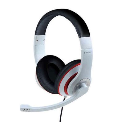 gembird Stereo-Headset mit Mikrofon, weiß
