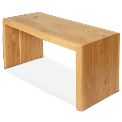 Holz4Home Massivholz-Bank 100 cm mit Baumkante aus Eiche